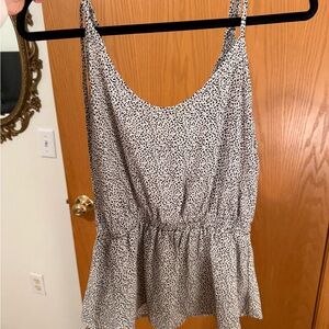 Sienna Sky Black and White Patterned Camisole